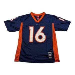Denver Broncos Jersey Youth Large Blue Orange NFL Football Jake Plummer Reebok